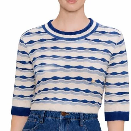 Front Row Waves Knit Top