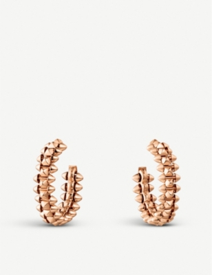 CARTIER - Clash de Cartier 18ct rose-gold hoop earrings