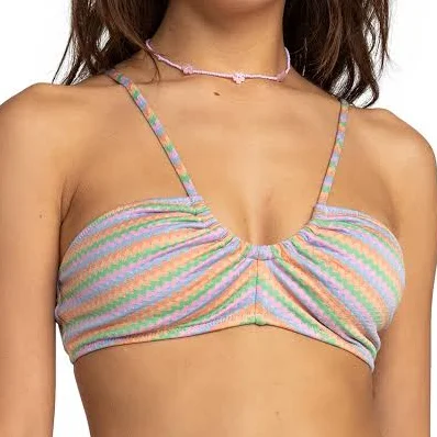 Wavy Stripe Bralette Bikini Top