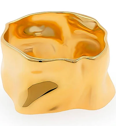 Women's Côté Caché Gold Wave Ring 3