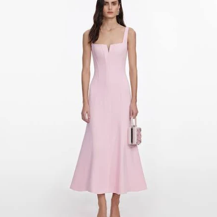 Self Portrait Crepe Midi Dress