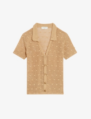 SANDRO - Yvan V-neck crochet cardigan