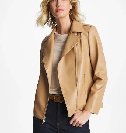 Chico's Women's Faux Leather Moto Jacket