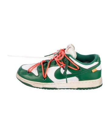 Off-White x Nike Dunk Low 'Pine Green' Sneakers in Green, Men's US 7.5 | 7.5