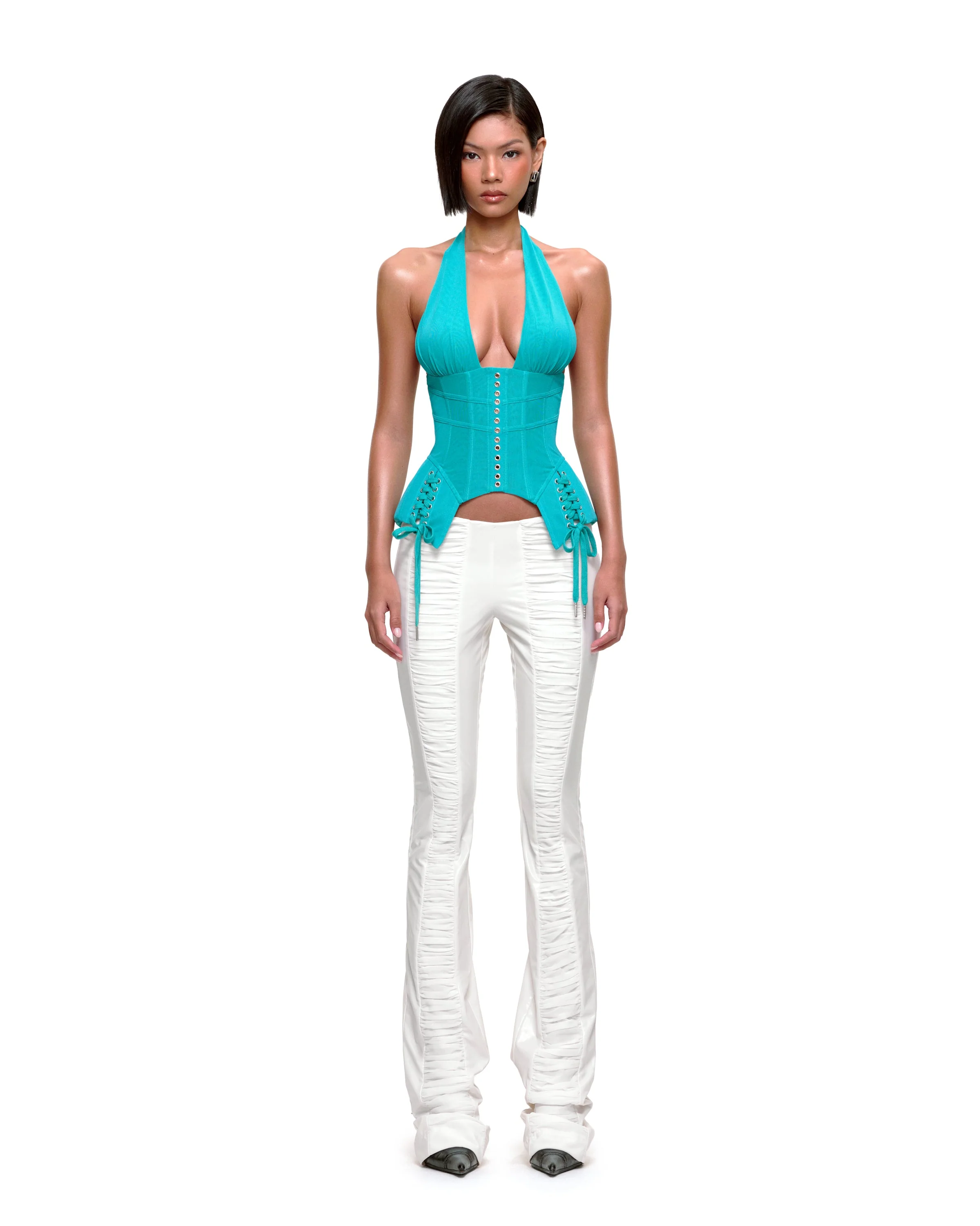 JENNIFER CORSET TOP (TURQUOISE)