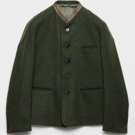 Prada Men's Single-breasted Wool Jacket