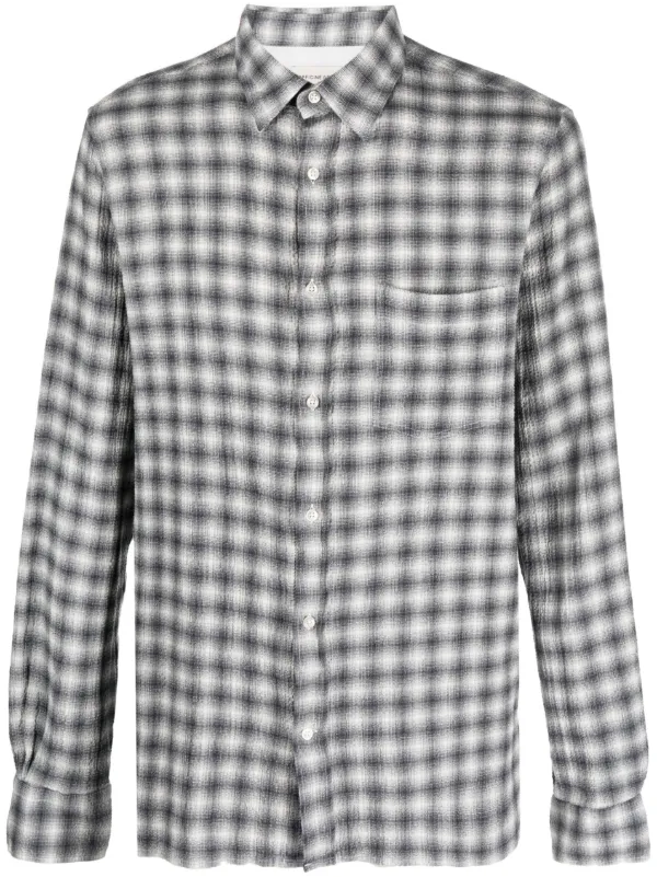 Checked Button-down Shirt