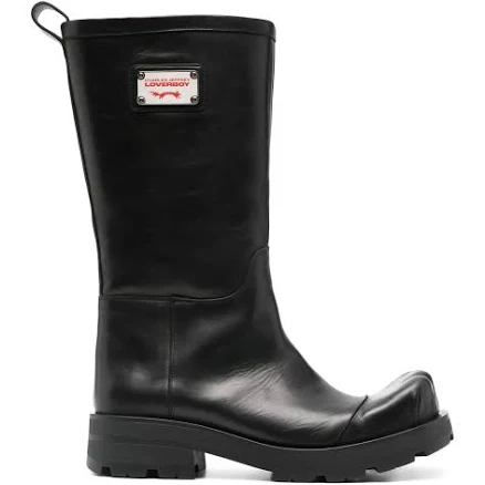 Charles Jeffrey Loverboy - Moggies boots - unisex - Calf Leather/Calf Leather/Rubber - 37 - Black