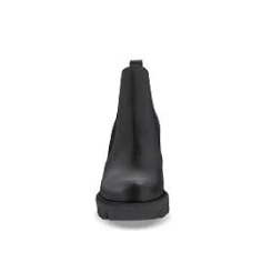 Christian Louboutin 70mm Marchacroche Leather Chelsea Booties, Black, Women's, 41.5 (11.5), Boots Chelsea Boots