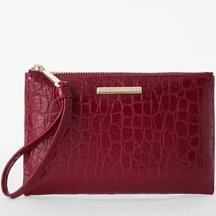 Brahmin Lydia Leather Clutch Handbag