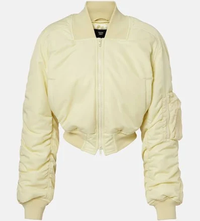 Cropped Bomber Jacket