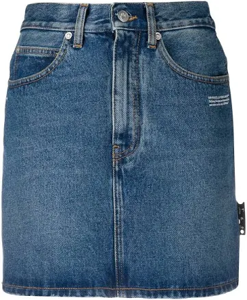 Off-White Women's Denim Mini Skirt