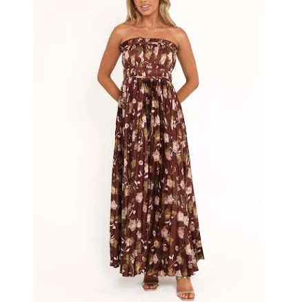 Petal & Pup Women's Angelique Strapless Floral Maxi Dress
