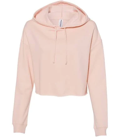 Women's Lightweight Crop Hood | Independent Trading Co. Blush / MD