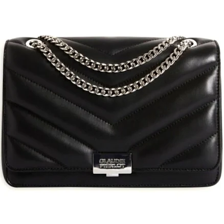 Claudie Pierlot Women's Angeli Herringbone Leather Cross-body Bag