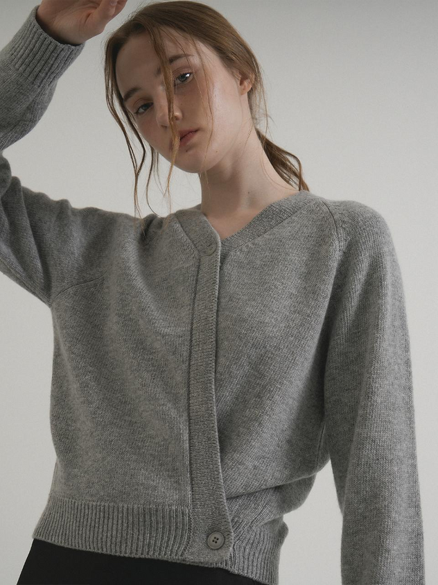 Button Wool Wrap Cardigan