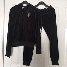 Juicy Couture black hoodie & pants
