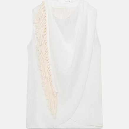 Zara Fringed Top
