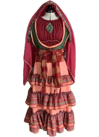 Historical Costumes with Ruffles and Vest
