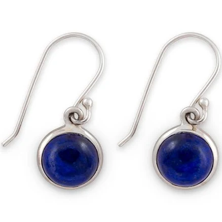 Sterling Silver Lapis Earrings