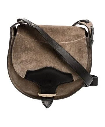 Isabel Marant Women's Botsy Calfskin Suede Saddle Bag