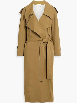 another Tomorrow Women's Belted Lyocell Trench Coat