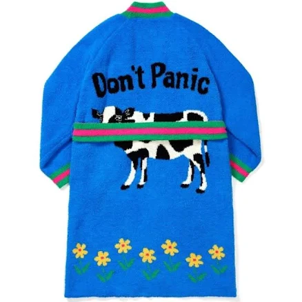 Wiggle Wiggle Don't Panic Lounge Long Bathrobe Night Fluffy Soft