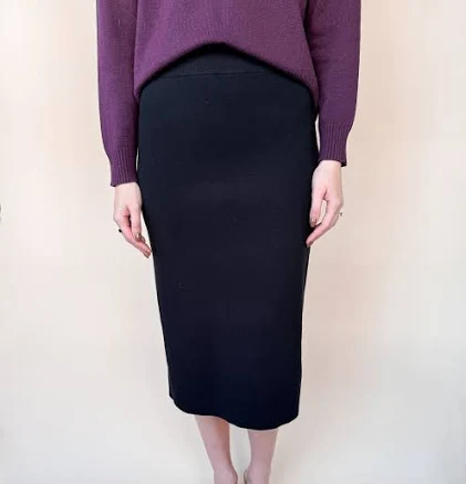 H Line Midi Sweater Skirt