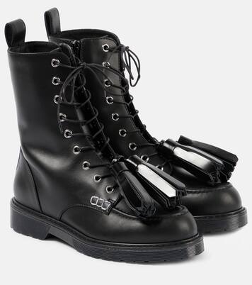 Leather Combat Boots