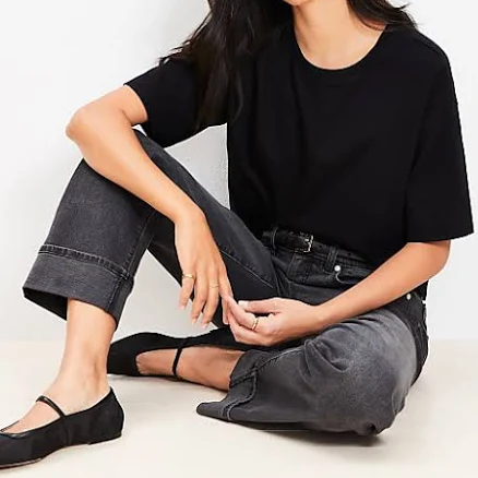 Women's Loft Jersey Modern T-Shirt