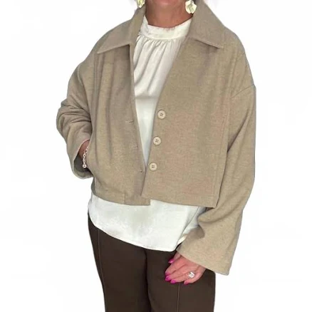 Cropped Wool Jacket
