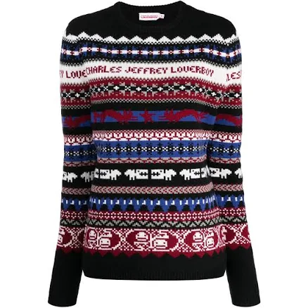 Charles Jeffrey Loverboy Fair Isle-knit Crew-neck Jumper