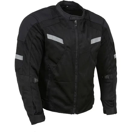 Milwaukee Leather Men's MPM1792 Armored Mesh Motorcycle Jacket