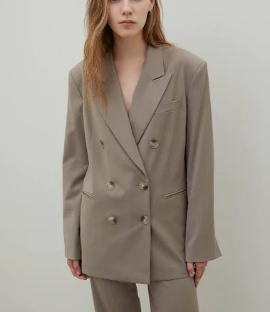 THE BOONDOCK SAINTS Double Breasted Blazer Beige by W Concept