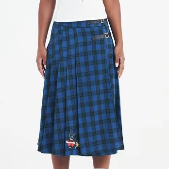 Love Bird Kilt Midi Skirt