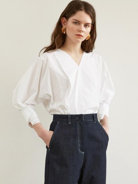 Coccon Sleeve Blouse White