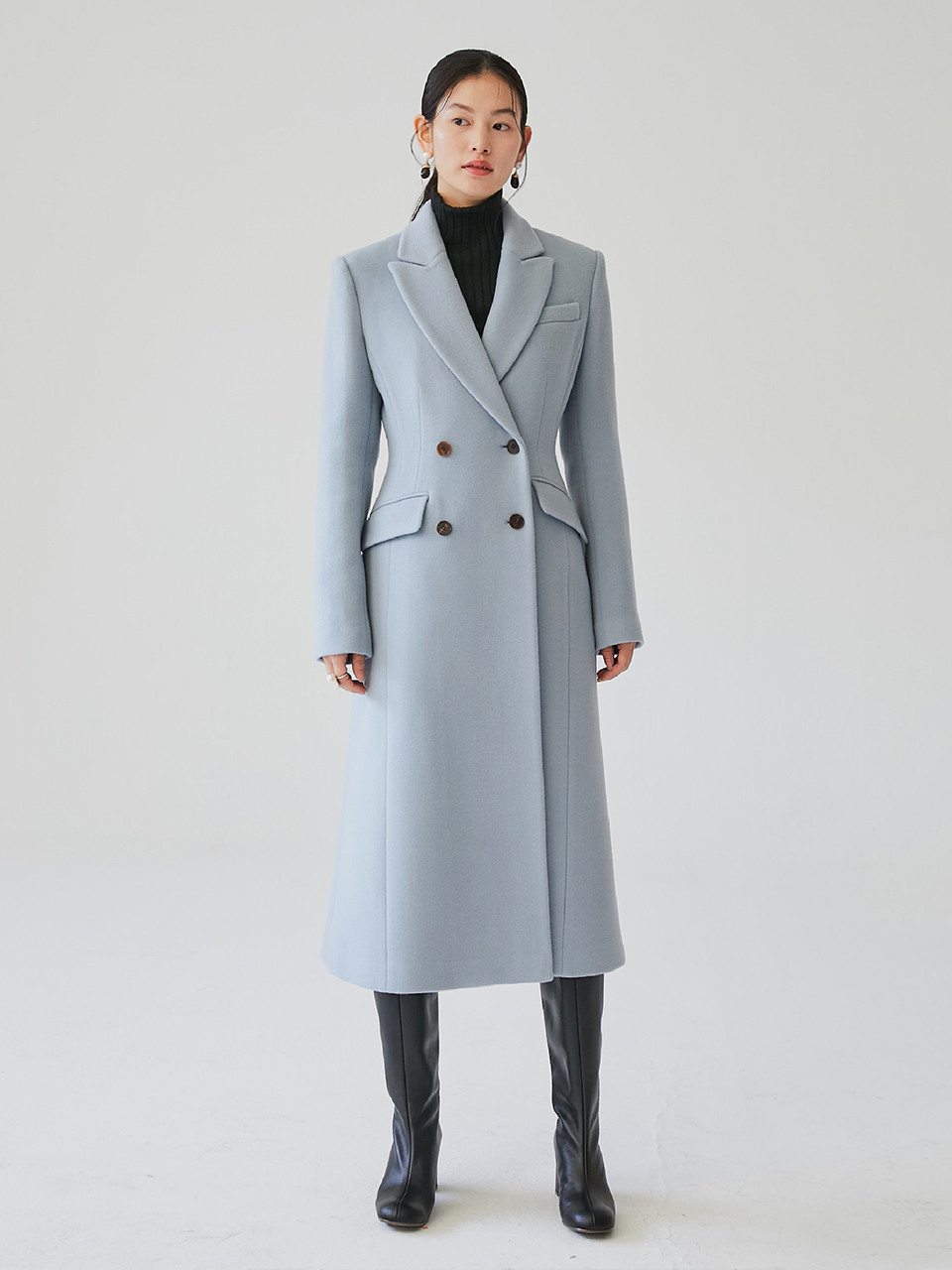 Slim Double Breasted Coat