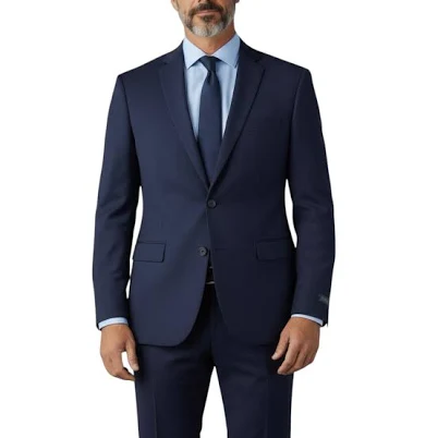 JOSEPH MICHAEL Men's Slim Fit 4-Way Stretch Knit Suit