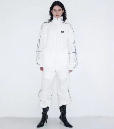 s/e/o PIPING LINED NYLON JUMPER