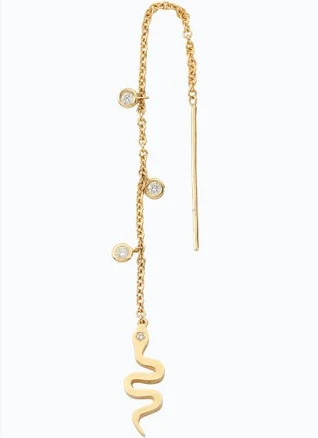 Snake Chain Drop Earrings