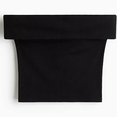 H&M Ladies Off-the-Shoulder Ribbed Top