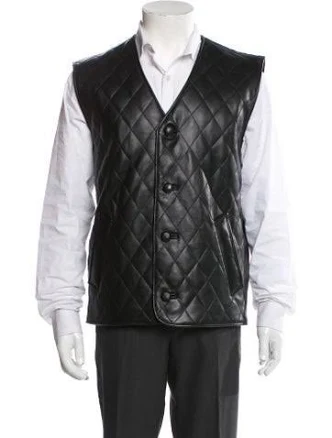 Ernest W. Baker Men's Leather Vest