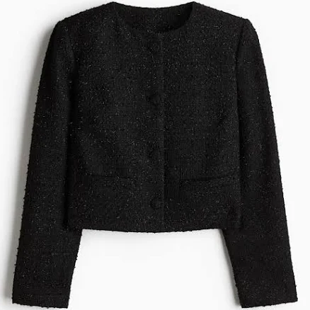 H&M Ladies Bouclé-Weave Jacket