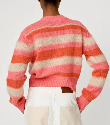 Striped Mohair Cardigan