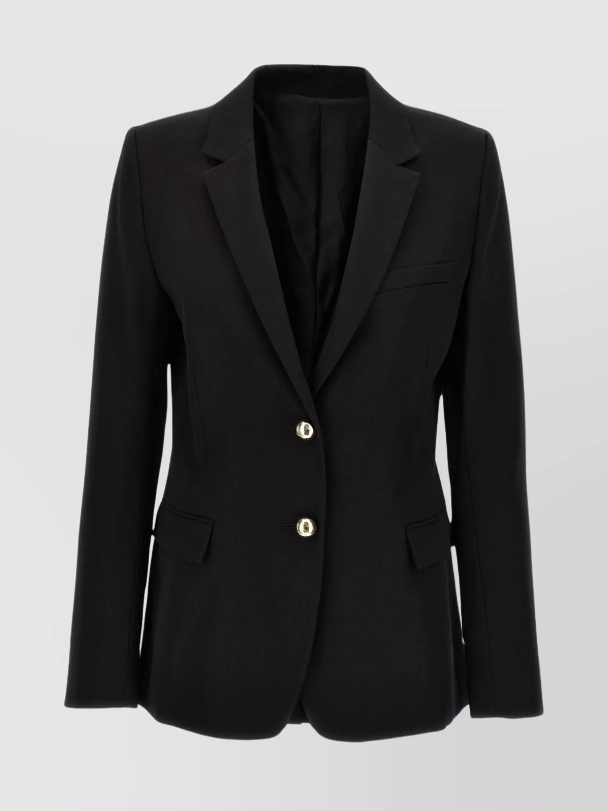 Fitted blazer with single button front