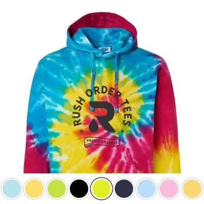 CD877 Adult Tie-Dye Tie-Dyed Pullover Hooded Sweatshirt