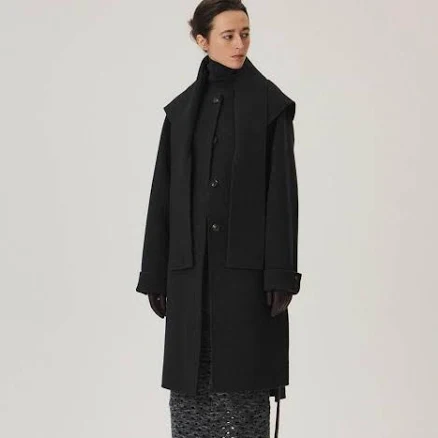 KUME KUMÉ Handmade Cashmere Blend Muffler Coat