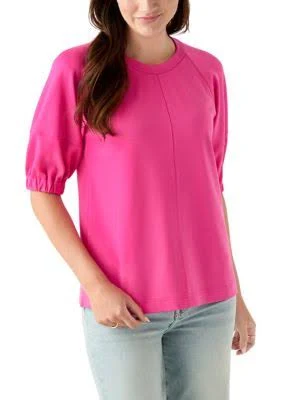 Crown & Ivy Women's Elbow Raglan Knit Top