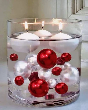 Floating Pearls Vase Pearlfection Transparent Water Gels