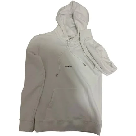 Saint Laurent Logo Print Hooded Sweater